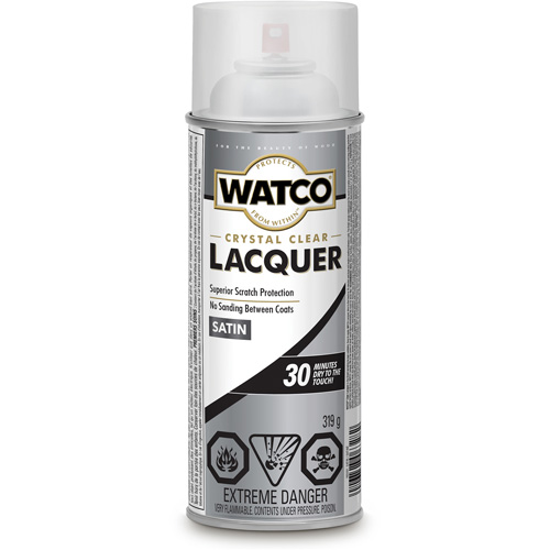 Watco&reg; Lacquer Wood Finish, 319 g, Clear, Satin Toolneeds Inc.