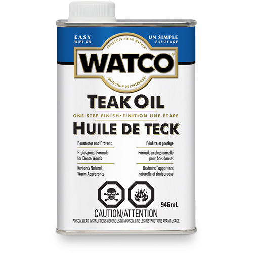 Watco&reg; Teak Oil, 946 ml, Clear, Transparent Toolneeds Inc.