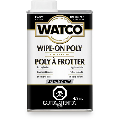 Teinture &agrave; essuyage en poly Watco, 473 ml, Transparent, Satin Toolneeds Inc.