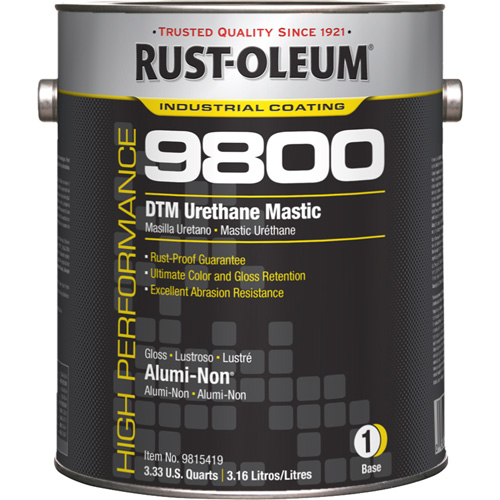 9800 System DTM Urethane Mastic, 1 gal., Alumi-Non, Gloss Toolneeds Inc.