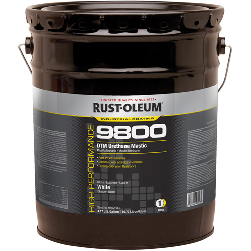 9800 System DTM Urethane Mastic, 5 gal., White, High-Gloss Toolneeds Inc.