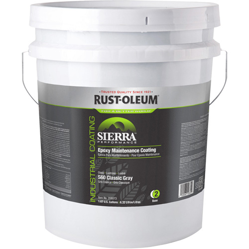 Sierra Performance S40 Floor Coating Base Component, 5 gal., Water-Based, High-Gloss, Grey Toolneeds Inc.