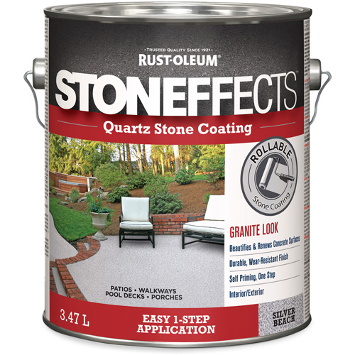 Stoneffects Quartz Stone Coating, 3.78 L, Water-Based, Textured, Grey Toolneeds Inc.