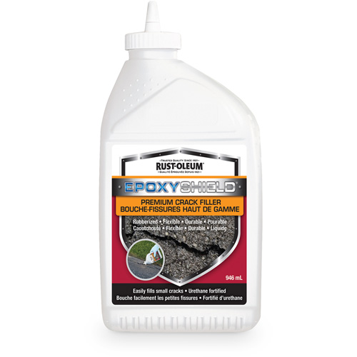 Mat&eacute;riau de remplissage de fissures caoutchout&eacute; de qualit&eacute; sup&eacute;rieure EpoxyShield, Bouteille, Noir Toolneeds Inc.