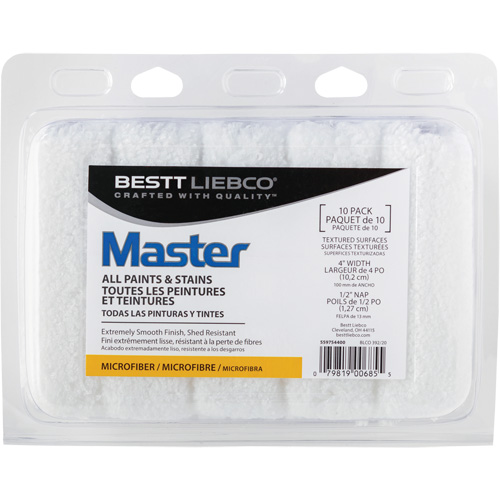 Couvre-rouleau en microfibre Master, Nap 13 mm (1/2"), 101,6 mm (4") l Toolneeds Inc.