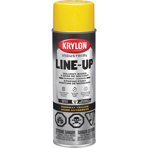 Professional Solvent-Based Marking Paint, Yellow, 18 oz., Aerosol Can Toolneeds Inc.
