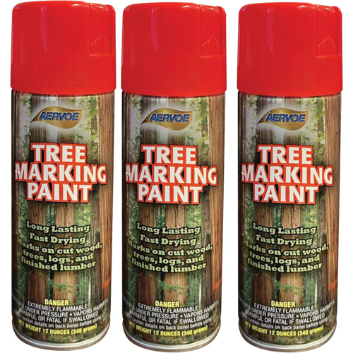 Aervoe 690 Fluorescent Tree Marking Paint, Fluorescent Red, 16 oz. Toolneeds Inc.