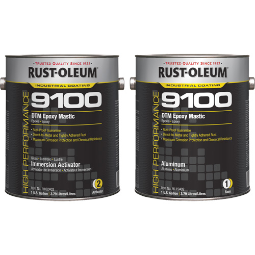 Ensemble de base et d'activateur pour mastic &eacute;poxy DTM du syst&egrave;me 9100, Aluminium, Gallon Toolneeds Inc.