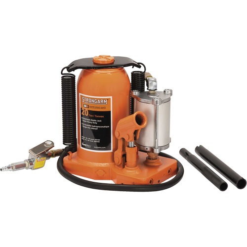 380C Cric-bouteille, 20 tonne(s), Air comprim&eacute;/hydraulique, 20-5/8" Hauteur &eacute;lev&eacute;e Toolneeds Inc.