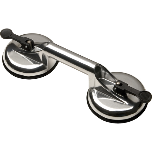Manually Operated Hand Vacuum Cups - Double Handcup, 66 lbs. Capacity, 4-5/8", Lever, 13" Handle Length Toolneeds Inc.