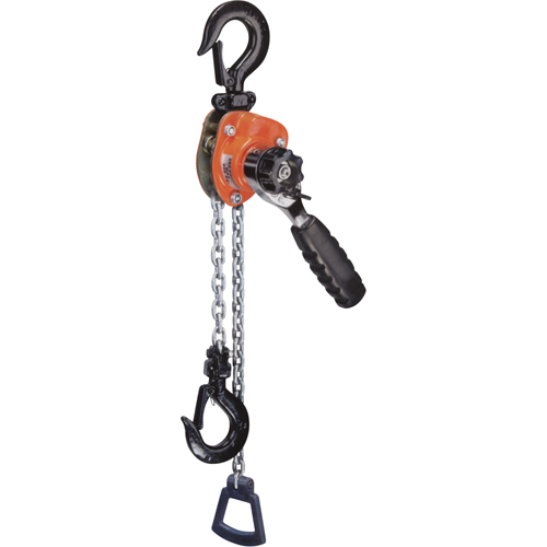 Series 602 Mini Ratchet Lever Hoist, 5' Lift, 550 lbs. (0.275 tons) Capacity, Steel Chain Toolneeds Inc.