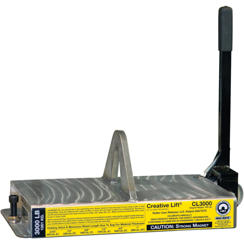 Aimants Creative Lift, Capacit&eacute; de retenue 3000 lb (1,5 tonne), 19-1/4" lo x 10-1/2" la x 7" h Toolneeds Inc.