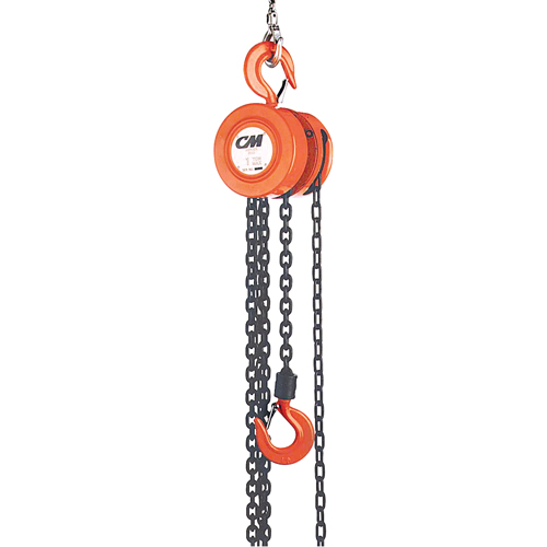 Chain Hoist, 20' Lift, 1000 lbs. (0.5 tons) Capacity, Steel Chain Toolneeds Inc.