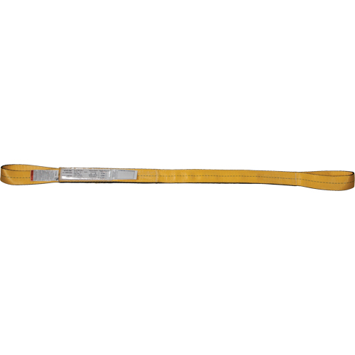 Nylon Slings, Single Ply, Double Eye, Type 3, 2" W x 3' L, 3100 lbs. Vertical Load Limit Toolneeds Inc.
