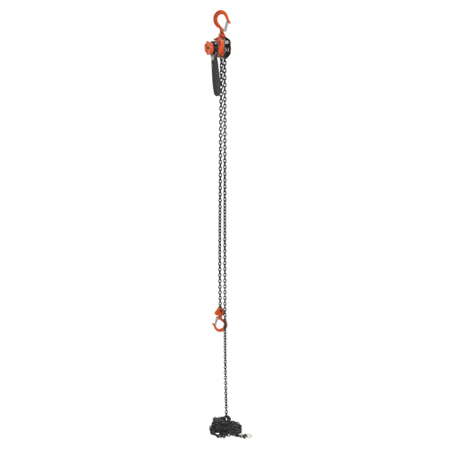 Mini Lever Hoist, 15' Lift, 500 lbs. (0.25 tons) Capacity, Steel Chain Toolneeds Inc.
