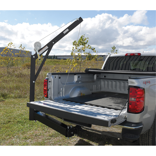 Hitch Mounted Truck Jib Crane, 600 lbs. (0.3 tons) Capacity, 84-5/8" Max. Clearance Toolneeds Inc.