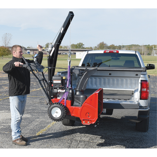Hitch Mounted Truck Jib Crane, 600 lbs. (0.3 tons) Capacity, 84-5/8" Max. Clearance Toolneeds Inc.