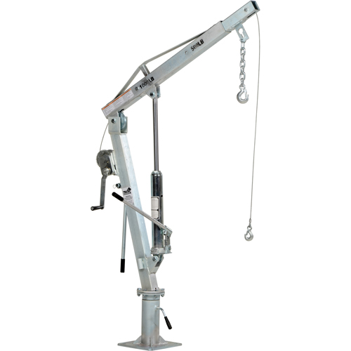 Winch Operated Truck Jib Crane, 500 lbs. (0.25 tons) Capacity, 99" Max. Clearance Toolneeds Inc.
