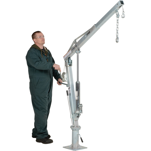 Winch Operated Truck Jib Crane, 500 lbs. (0.25 tons) Capacity, 99" Max. Clearance Toolneeds Inc.