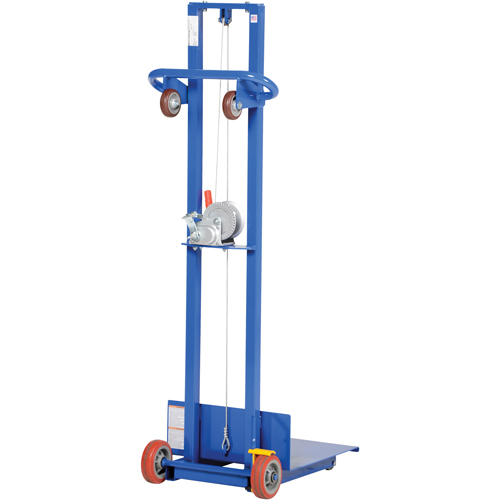 Empileur &agrave; plateforme, M&eacute;canisme Treuil manuel, Capacit&eacute; de 400 lb, Levage max de 58" Toolneeds Inc.