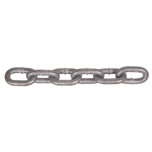 Hot-Dipped Galvanized Chains, Carbon Steel, 1/4" x 100' (30.4 m) L, Grade 30, 1100 lbs. (0.55 tons) Load Capacity Toolneeds Inc.