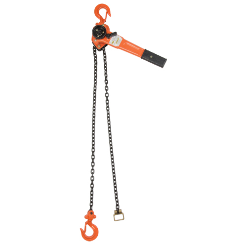 Palan &agrave; levier, Lev&eacute;e 10', Cabacit&eacute; 1000 lb (0,5 tonne), Chaîne en Acier alli&eacute; Toolneeds Inc.