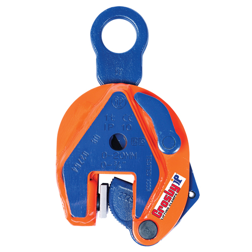 IP10H Vertical Lifting Clamp, 1000 lbs. (0.5 tons) Working Load Limit, 0" - 5/8" Jaw Opening Toolneeds Inc.