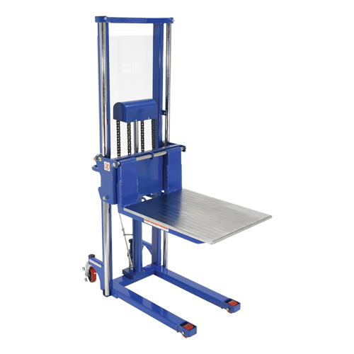 Hefti-Lift Load Stacker, Foot Pump Operated, 1500 lbs. Capacity, 63" Max Lift Toolneeds Inc.