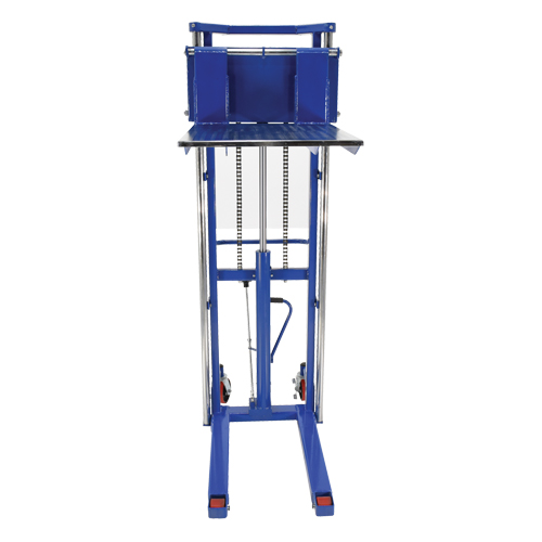 Hefti-Lift Load Stacker, Foot Pump Operated, 1500 lbs. Capacity, 63" Max Lift Toolneeds Inc.