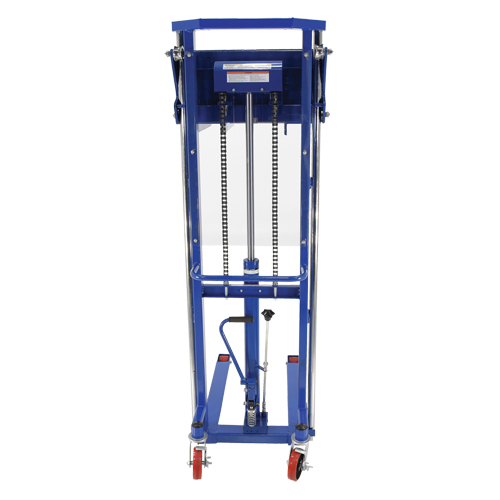 Hefti-Lift Load Stacker, Foot Pump Operated, 1500 lbs. Capacity, 63" Max Lift Toolneeds Inc.