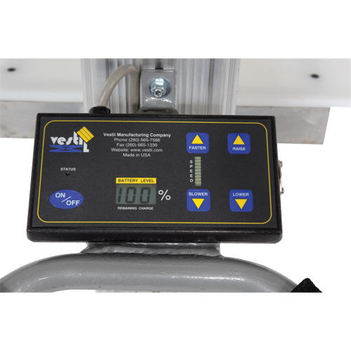 Gerbeur &agrave; levage rapide, M&eacute;canisme &eacute;lectrique, Capacit&eacute; de 175 lb, Levage max de 57" Toolneeds Inc.