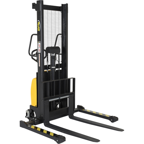 Fork Lift Stacker, Electric Operated, 2000 lbs. Capacity, 63" Max Lift Toolneeds Inc.