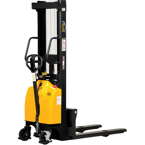 Fork Lift Stacker, Electric Operated, 2000 lbs. Capacity, 98" Max Lift Toolneeds Inc.