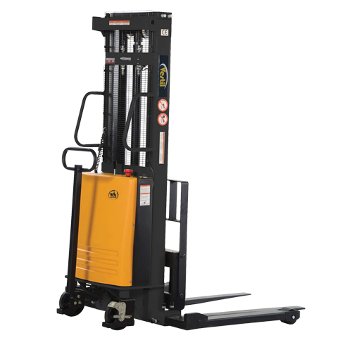 Fork Lift Stacker, Electric Operated, 2000 lbs. Capacity, 118" Max Lift Toolneeds Inc.