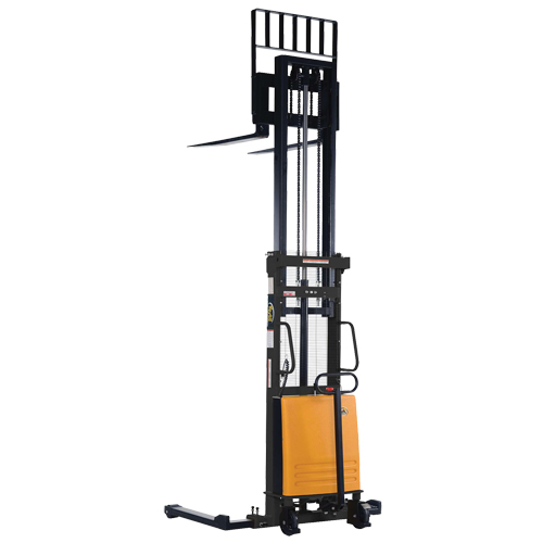Fork Lift Stacker, Electric Operated, 2000 lbs. Capacity, 118" Max Lift Toolneeds Inc.