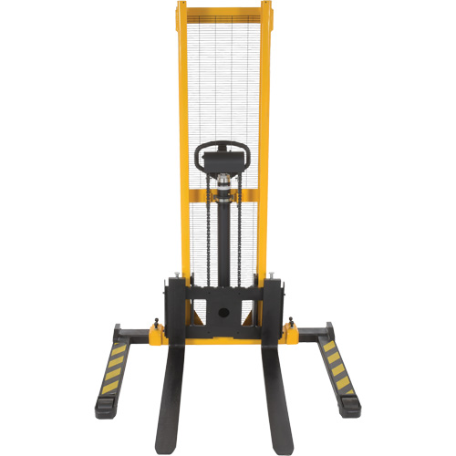 Manual Hydraulic Stacker, Hand Pump Operated, 2000 lbs. Capacity, 63" Max Lift Toolneeds Inc.