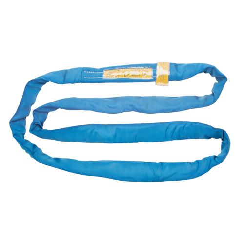 Polyester Round Sling, Blue, 4" W x 20' L, 23000 lbs. Vertical Load Toolneeds Inc.