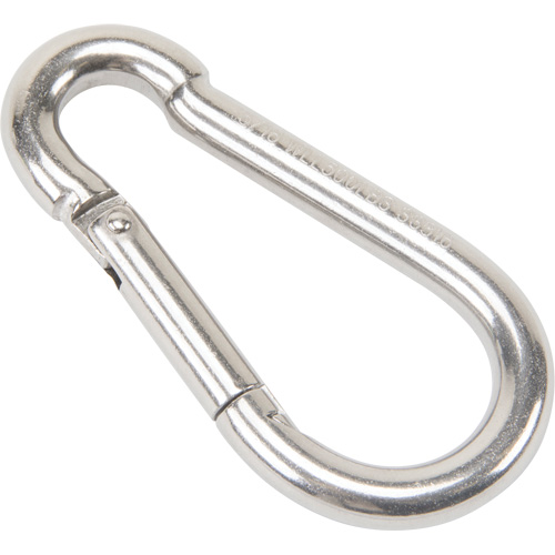 Stainless Steel Snap Hook, 500 lbs (0.25 tons) Working Load Limit, 5/16" Size, 1/2" Eye Toolneeds Inc.
