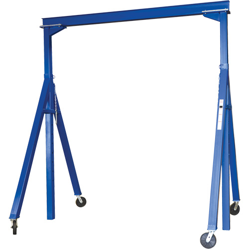 Adjustable Height Gantry Crane, 15' L, 6000 lbs. (3 tons) Capacity Toolneeds Inc.
