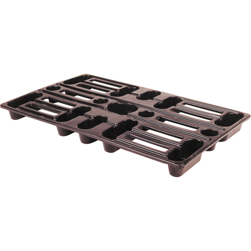 Plastic Pallets, 4-Way Entry, 24" L x 15" W x 1-1/2" H Toolneeds Inc.