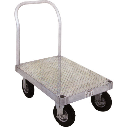 Aluminum Platform Truck, 30" W x 60" L, 2000 lbs. Cap., Rubber Wheels Toolneeds Inc.