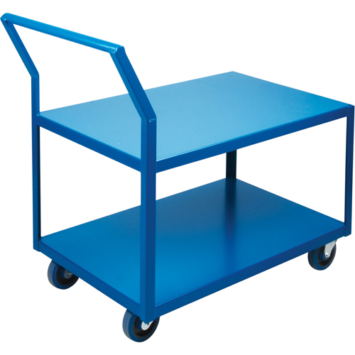 Heavy-Duty Low Profile Shop Carts, 2 Tiers, 18" W x 30" D x 40" H, 1200 lbs. Cap. Toolneeds Inc.
