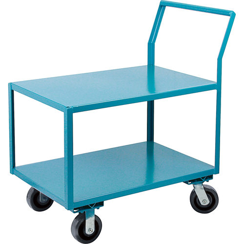 Heavy-Duty Low Profile Shop Carts, 2 Tiers, 24" W x 48" D x 41" H, 2400 lbs. Cap. Toolneeds Inc.