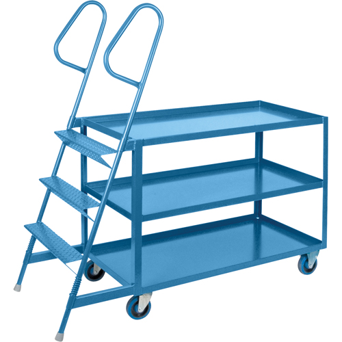 Chariots &agrave; cueillette, Acier, 24" la x 64" p, 3 tablettes, Capacit&eacute; 1200 lb Toolneeds Inc.