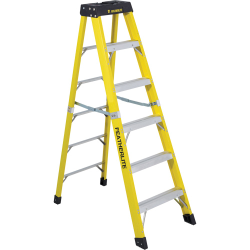 Escabeaux industriels robustes (s&eacute;rie 6400), 6', Fibre de verre, Capacit&eacute; 300 lb, Type 1A Toolneeds Inc.