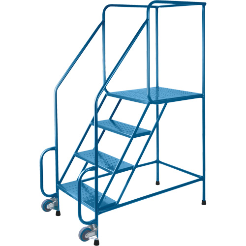 Tilt-N-Roll Ladders, Steel, 4 Steps, 22" Wide, 24" D x 38" H Top Step Toolneeds Inc.