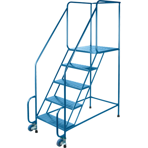 Tilt-N-Roll Ladders, Steel, 5 Steps, 22" Wide, 24" D x 47" H Top Step Toolneeds Inc.