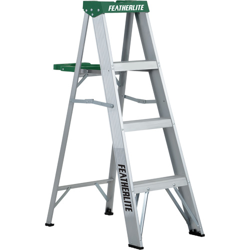 Commercial Duty Stepladders (2400 Series), 4', Aluminum, 225 lbs. Capacity, Type 2 Toolneeds Inc.