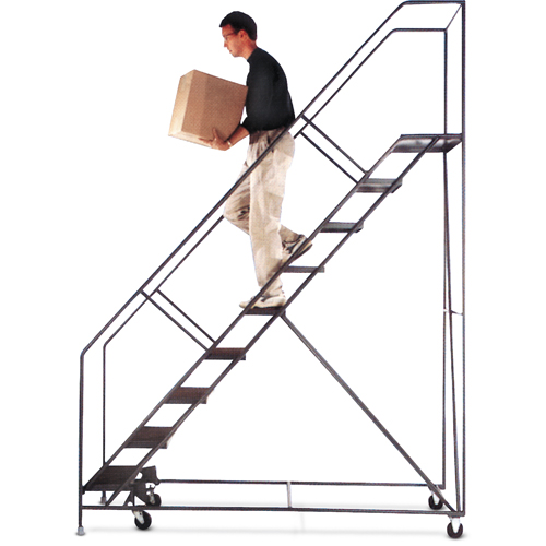 Slope Rolling Ladder, 5 Steps, Anti-Skid, 50° Incline, 50" High Toolneeds Inc.