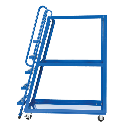 Stock Picking Cart, Steel, 21-7/8" W x 56-1/8" D, 3 Shelves, 1000 lbs. Capacity Toolneeds Inc.